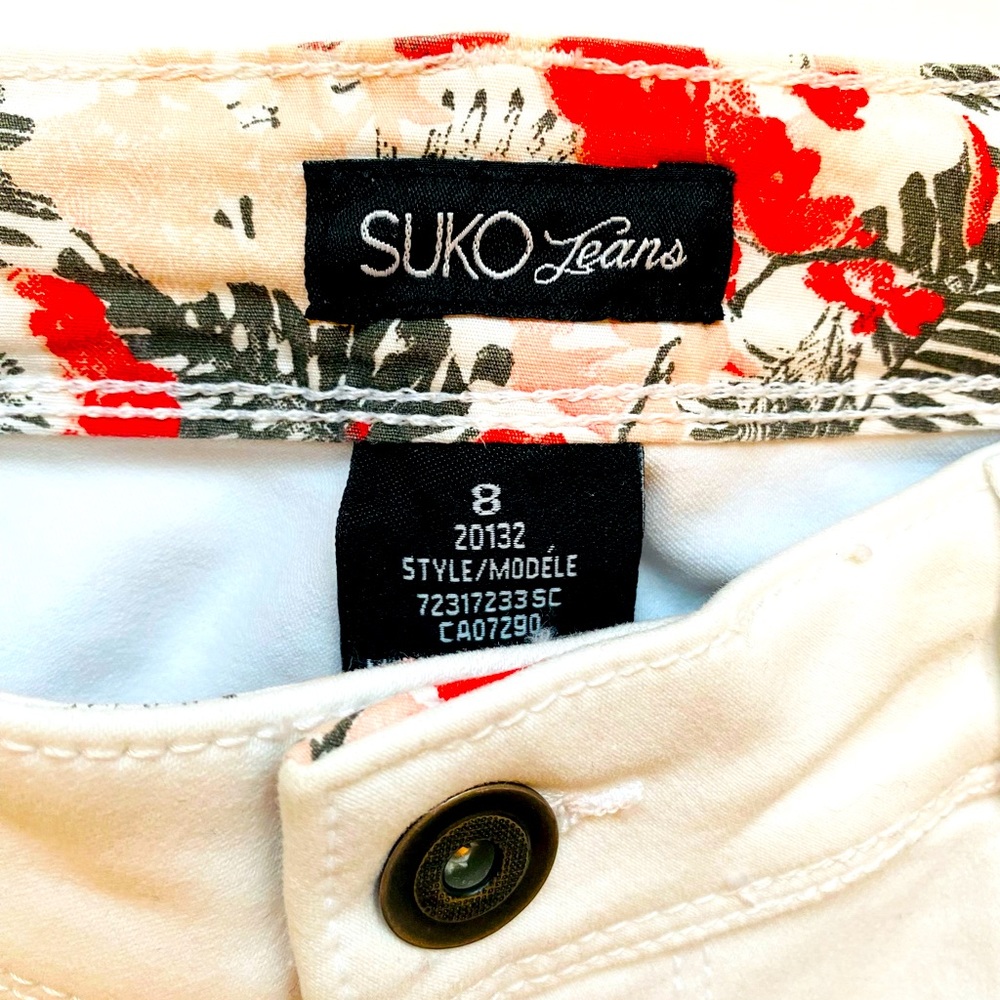 Suko White Capri Jeans